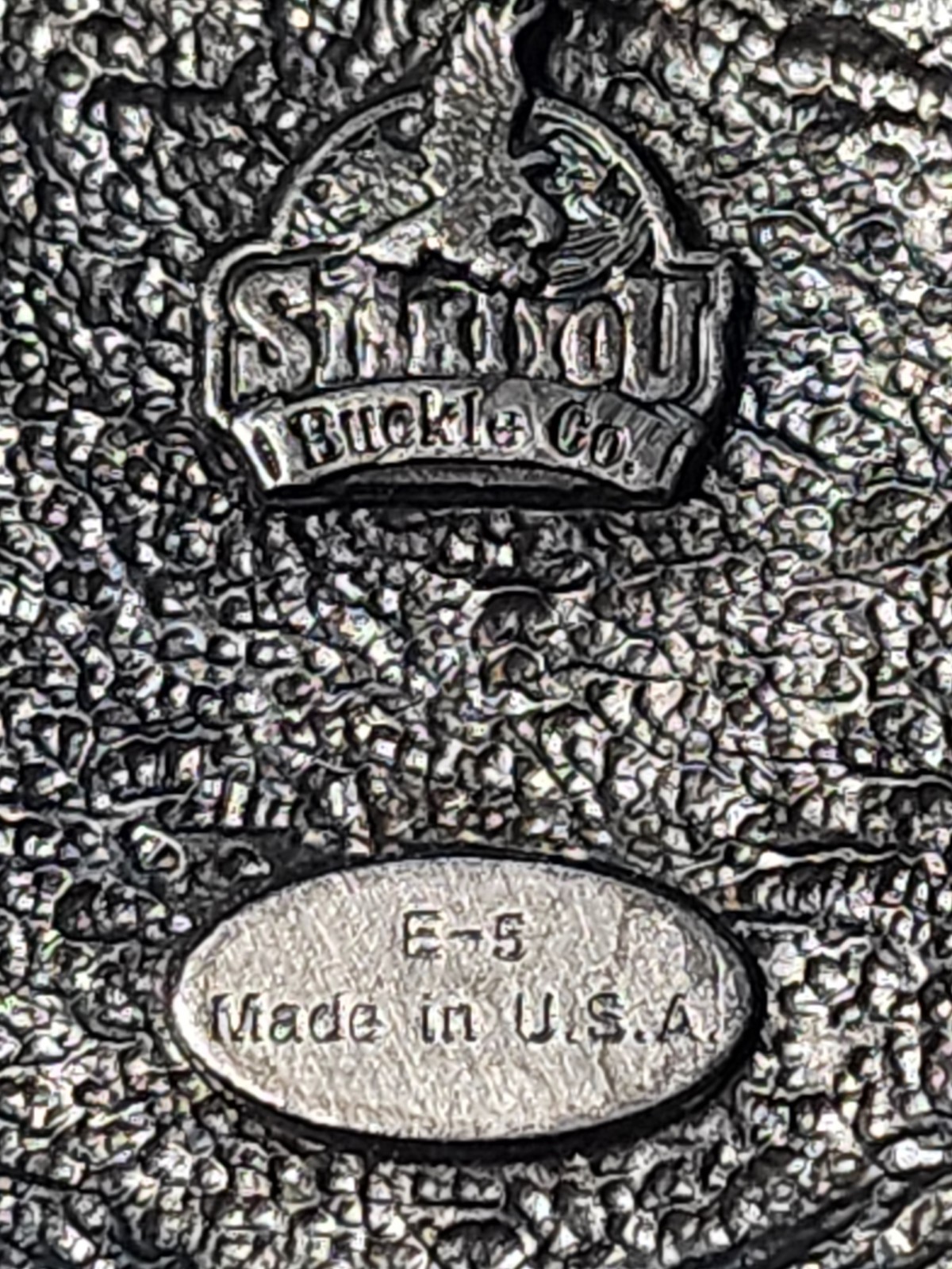 Siskiyou Oval 1937 Buffalo Nickel Coin Enamel & Metal Belt Buckle E-5