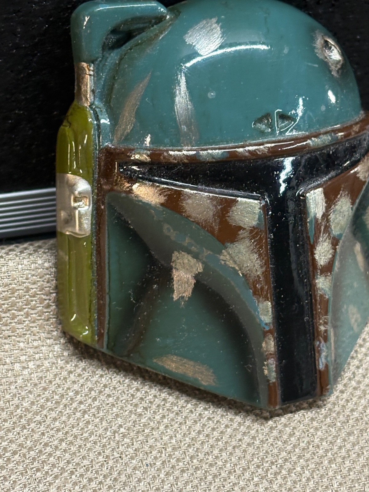 Star Wars Belt Buckle Licensed BOBA FETT Green Worn look 3&Prime; in size