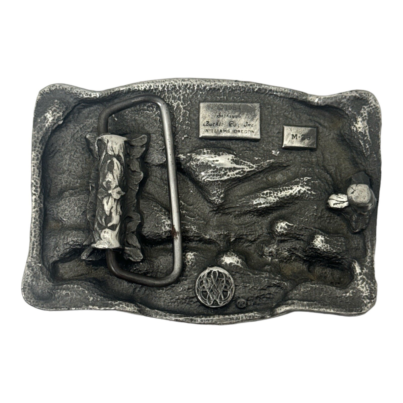 Western Steer Eagle Platinum Color Beauty Cowboy Rodeo Style Belt Buckle .MJ 84