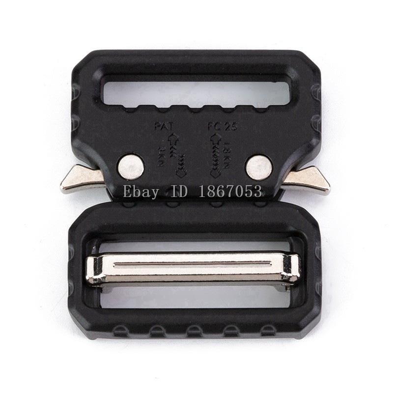 Quick Release Belt Buckle Metal 25mm 38mm Tactical Web Belt Outdoor Hunting Gear