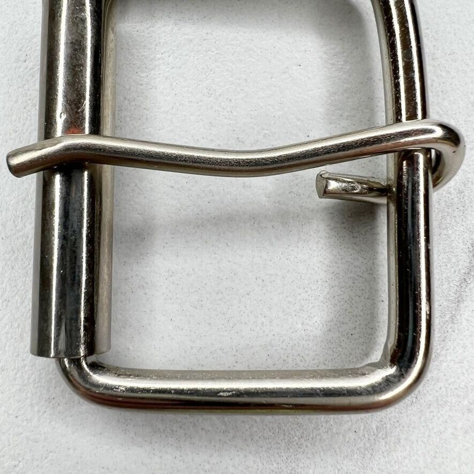 Silver Tone Simple Basic Roller Belt Buckle