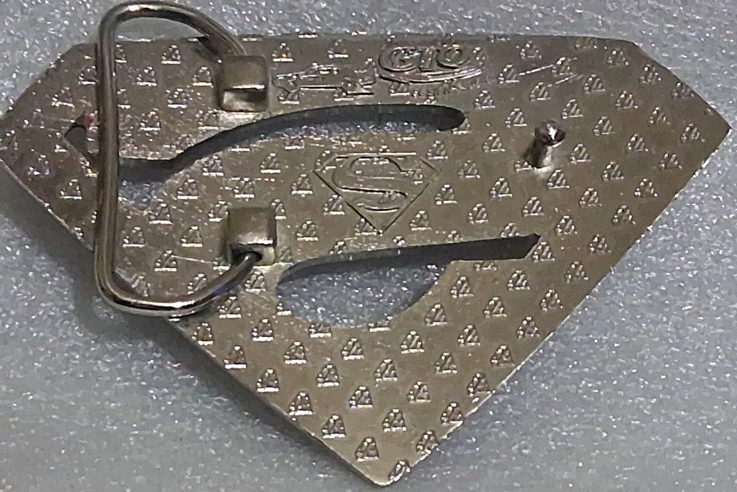 Superman S Logo Shield Red Enameled Superhero Cosplay Belt Buckle