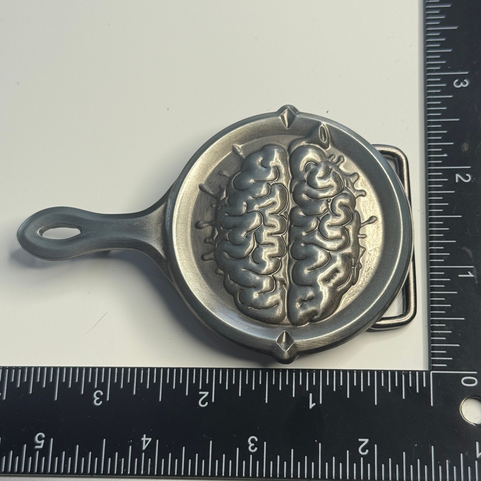SMC LLC 2005 Metal Belt Buckle Brain Skillet Design Made in China
