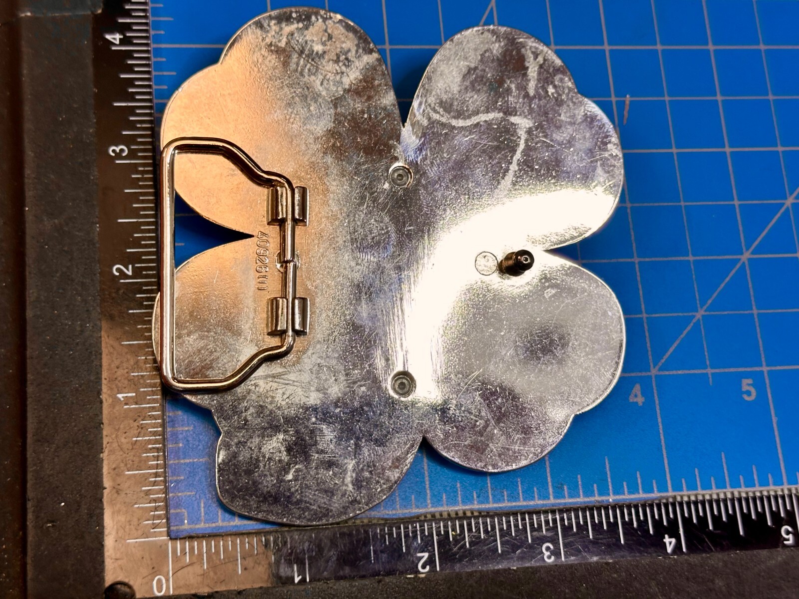 Lucky Four Leaf Clover Shamrock Cut Out Novelty Belt Buckle with Bottle Opener