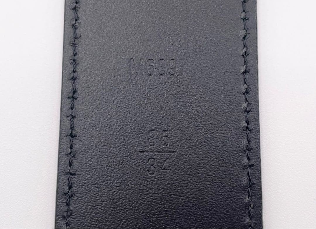 Louis Vuitton Pre-Owned Taiga Belt M6897 Suntulle Initial