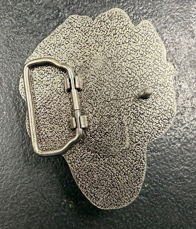 Skull Belt Buckle – Red Eyes & Aggressive Teeth Design