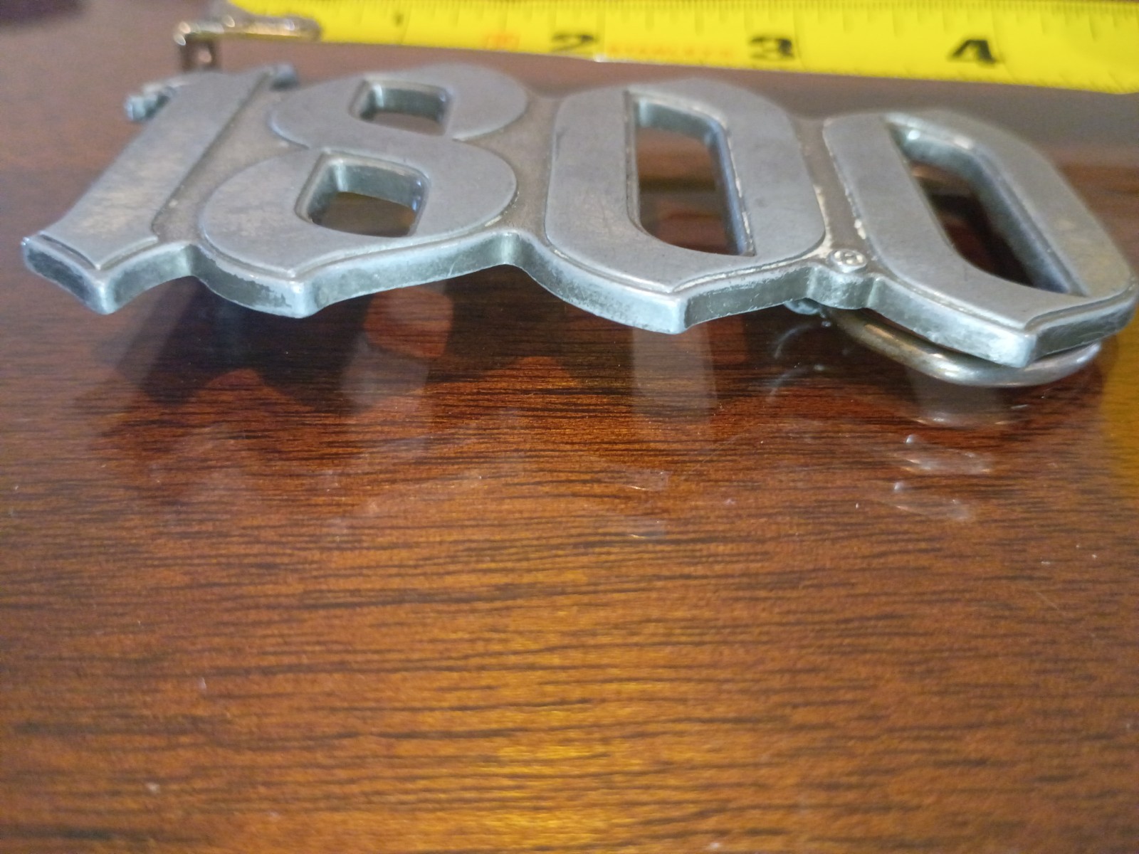 1800 Tequila Liquor Silver Tone Belt Buck Alcohol Advertising Antique Htf VG++++
