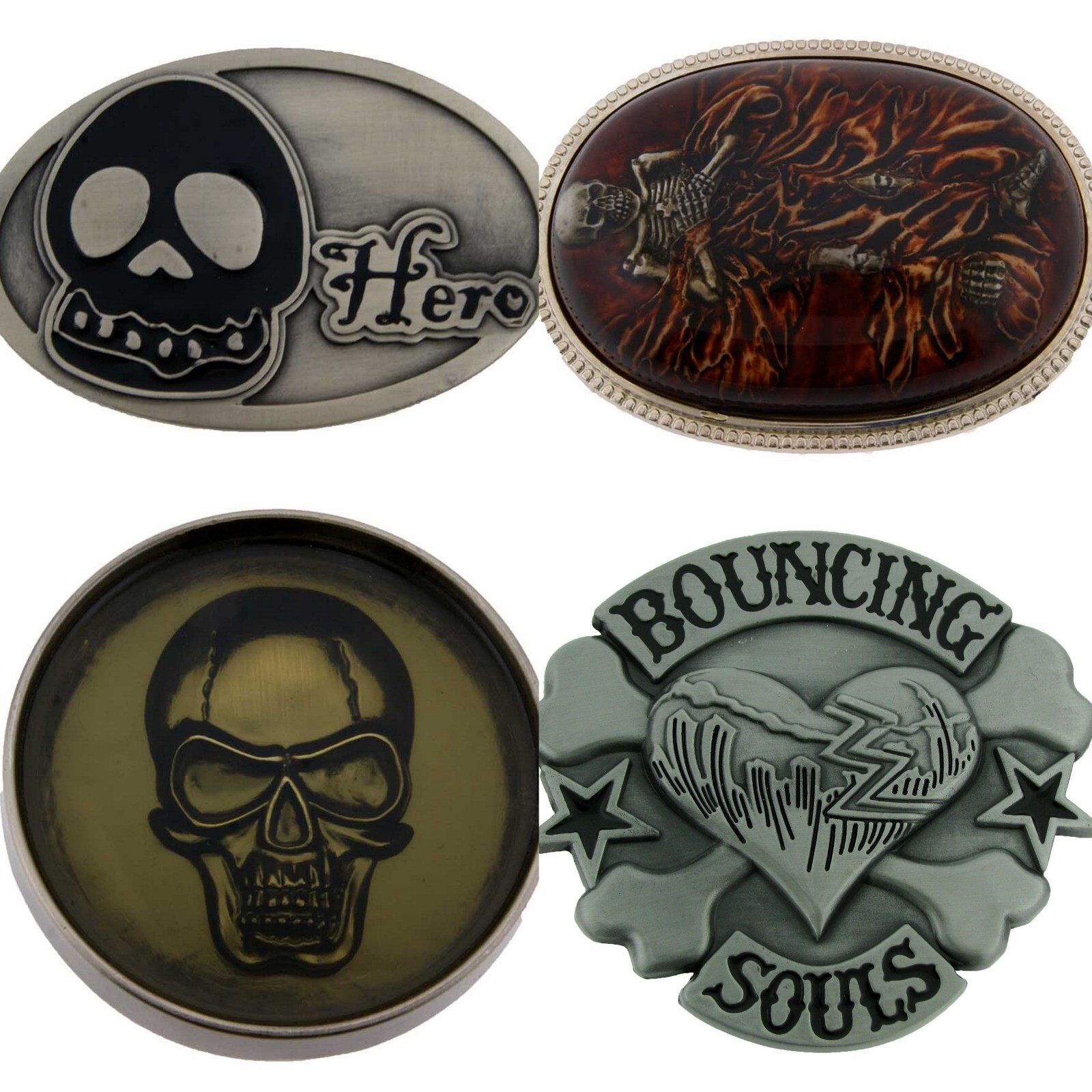 skull skeleton antiqued vintage metal mens belt buckle halloween women costume