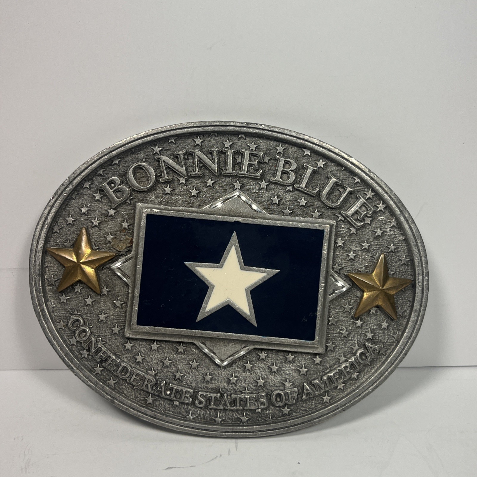 BONNIE BLUE FLAG BELT BUCKLE – CSA – LONE STAR