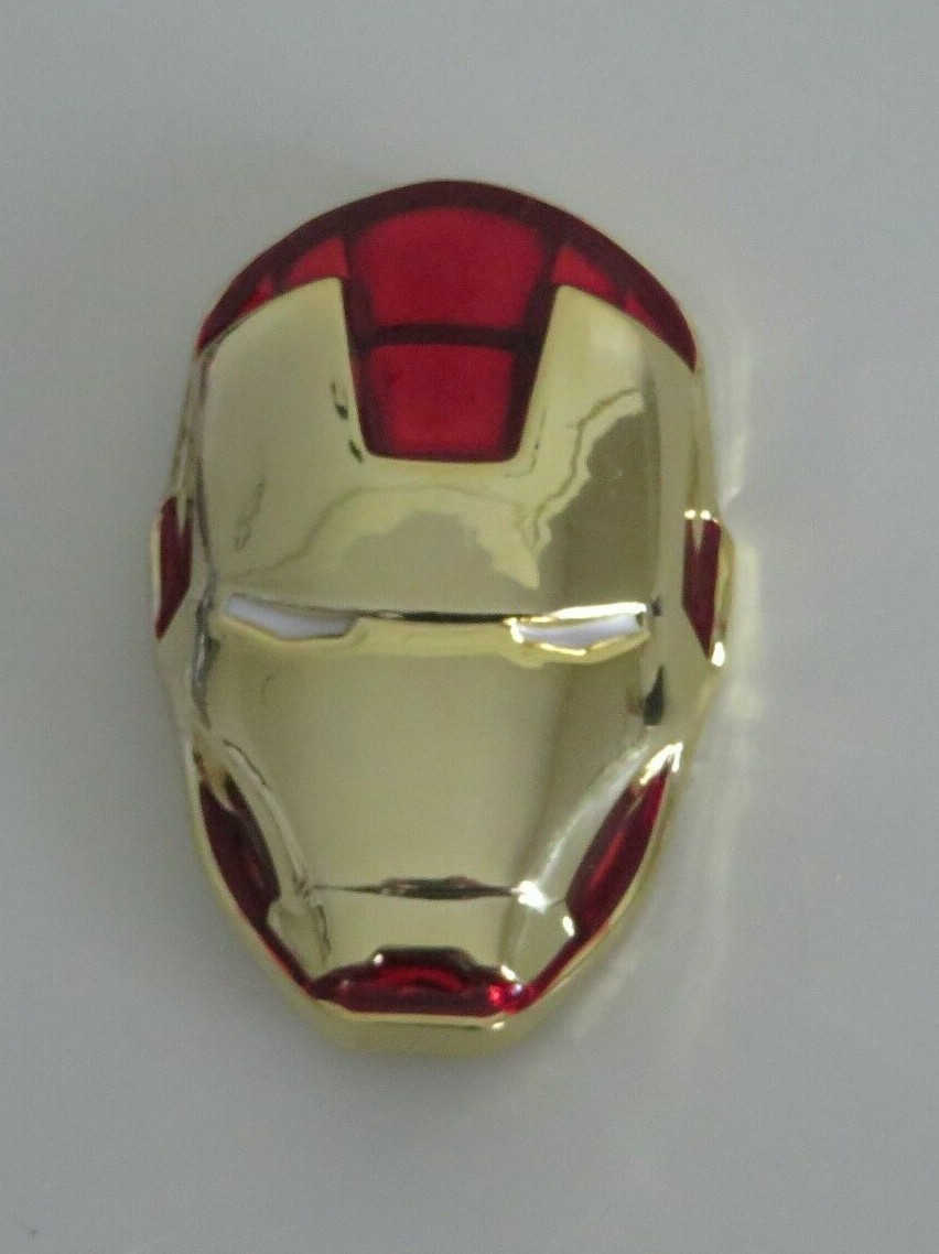 Iron Man Face Goldtone Metal Logo BELT BUCKLE
