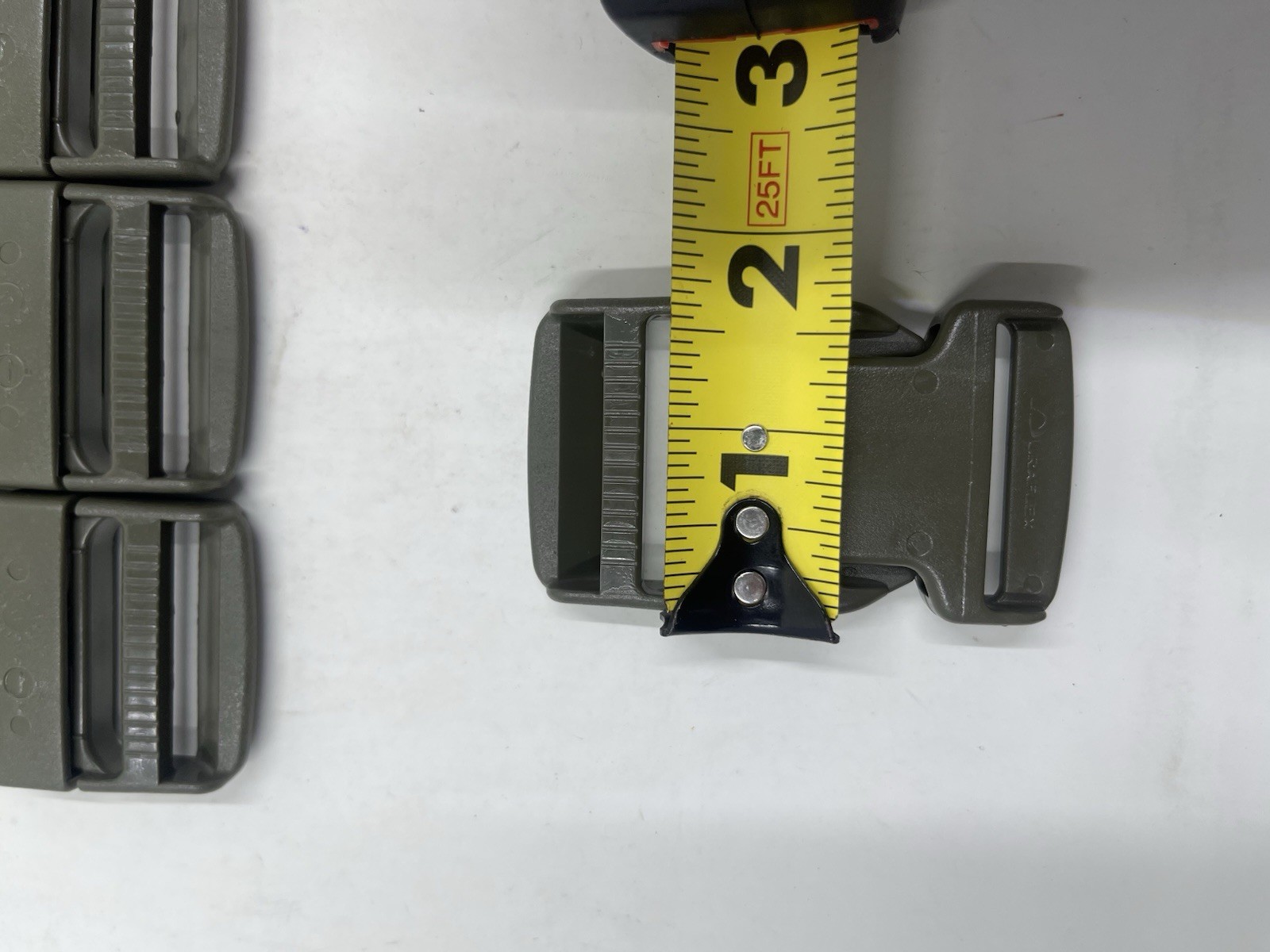 Lot of 5 Duraflex 2” Olive Green Buckles Heavy Duty Strap Clips Tactical