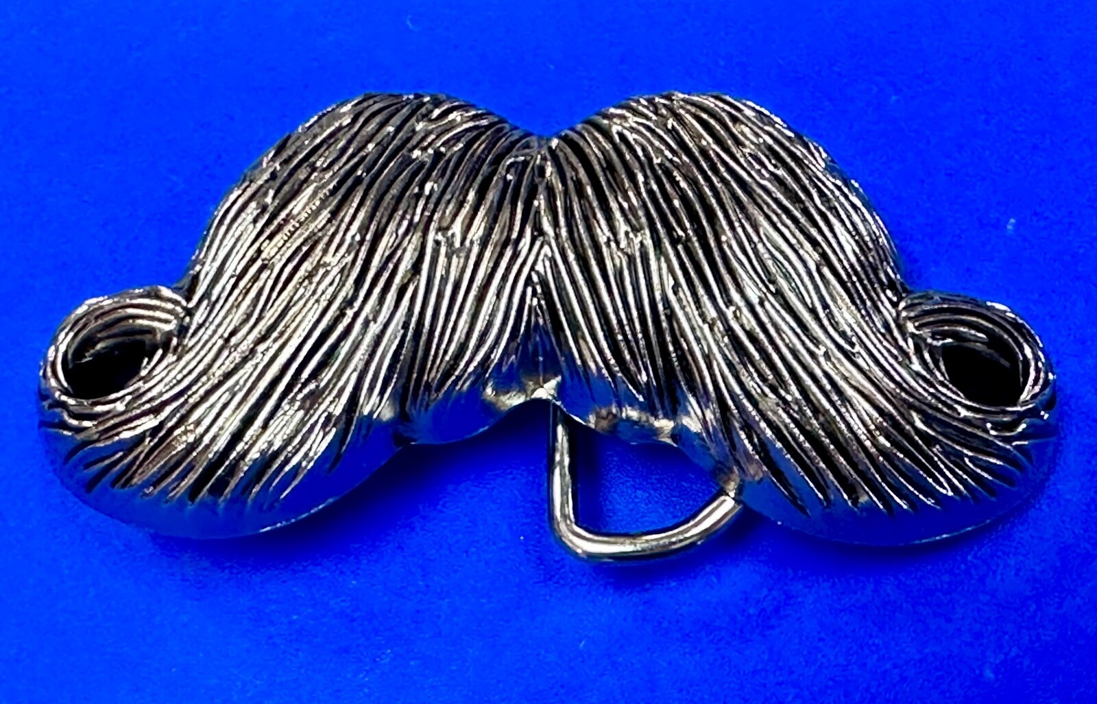 Mustache Novelty Psychobilly Rockabilly Biker Punk Heavy Figural Belt Buckle