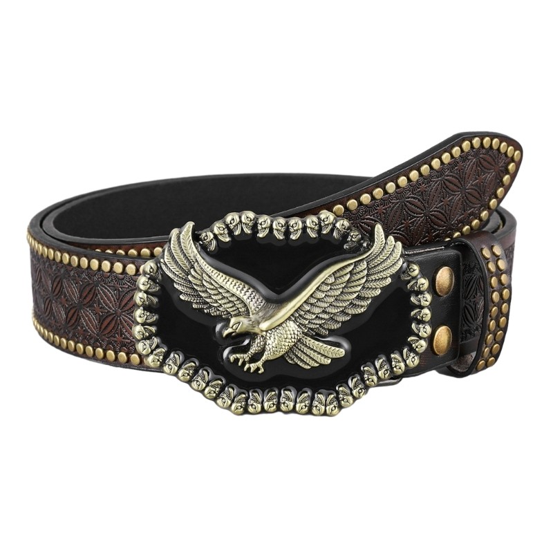 Women Men Belt Casual PU Leathers Adjustable Belt Waistband Western Cowboy Belt
