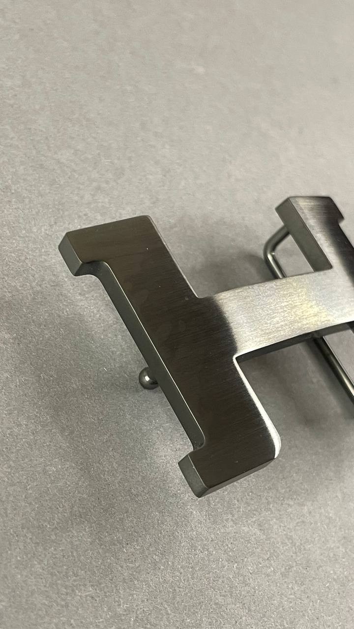 Glossy Black H Buckle 40mm 1.5` Black Hardware Belt Buckle