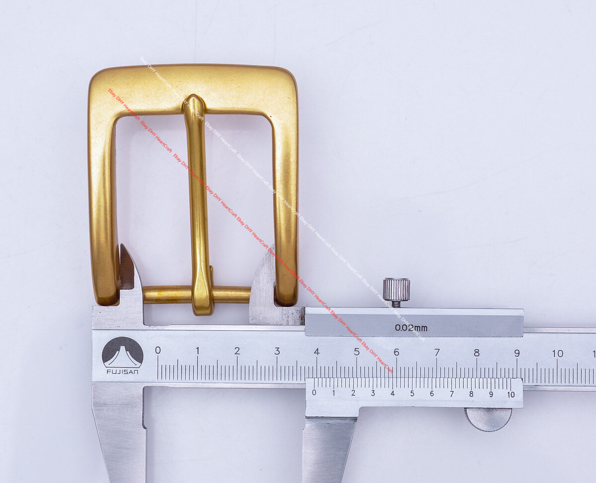 39mm MEN&rsquo;S QUALITY SOLID SOLID BRASS WESTERN PRONG PIN LEATHERCRAFT BELT BUCKLE