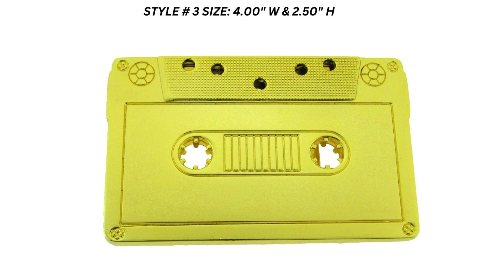 Cassette Player Tape Old School Music Retro Belt Buckle Boom Box Blaster Ghetto
