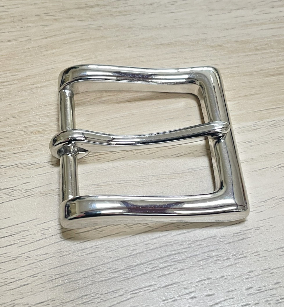 Silver 1 1/2inches (38 mm) Single Tongue Prong Square Belt Buckle Silver NEW