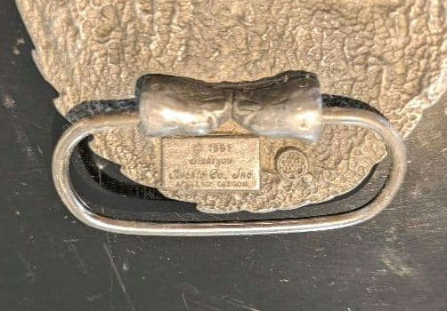Harley-Davidson belt buckle, 1991 vintage HARMONY Design M-88 BIKE SNAKE Wings
