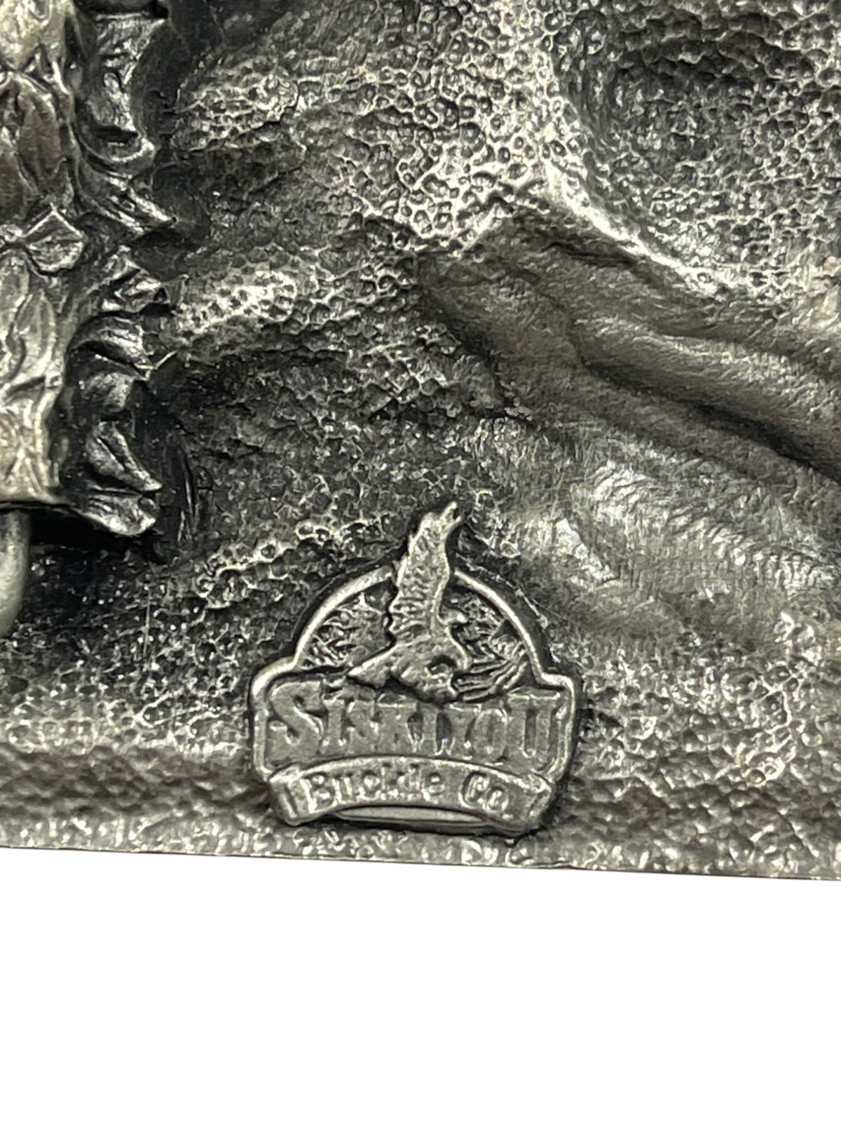 HARLEY DAVIDSON Belt Buckle 1986 D-40 Siskiyou USA Pewter The Pride is Back