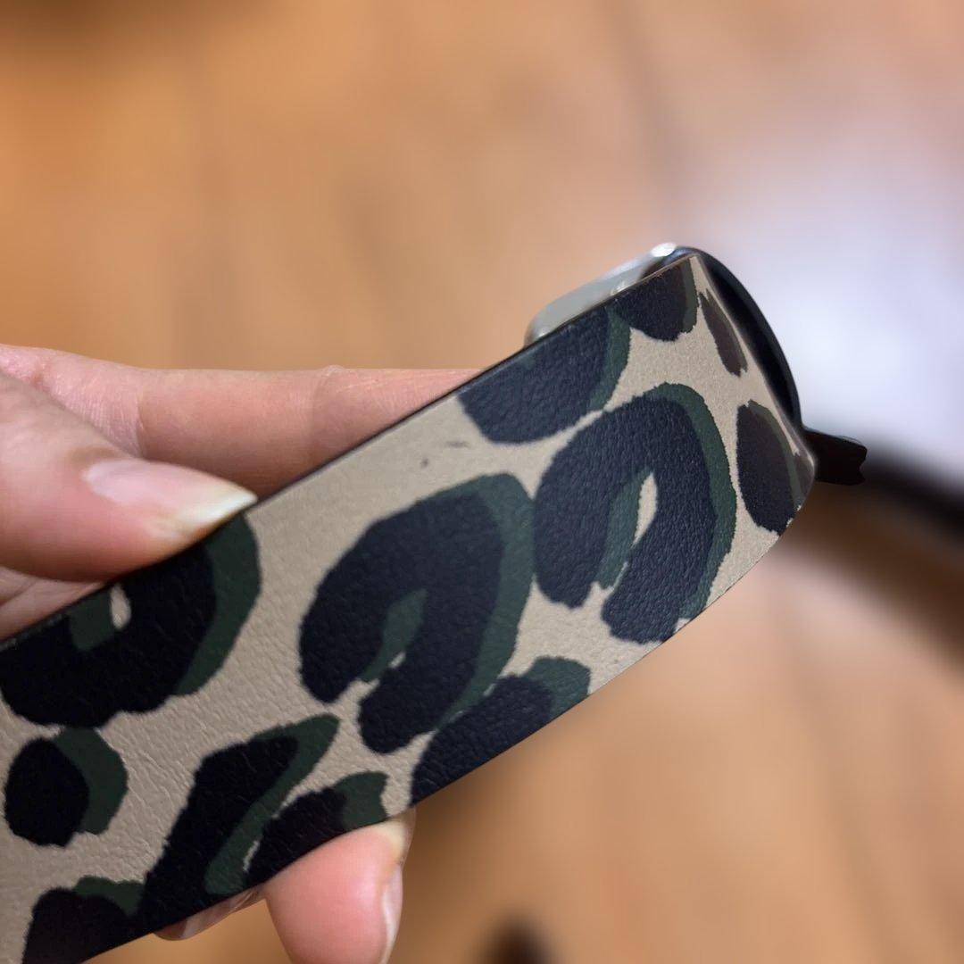 Louis Vuitton Pre-Owned Leopard Men&rsquo;S Leather Belt Size