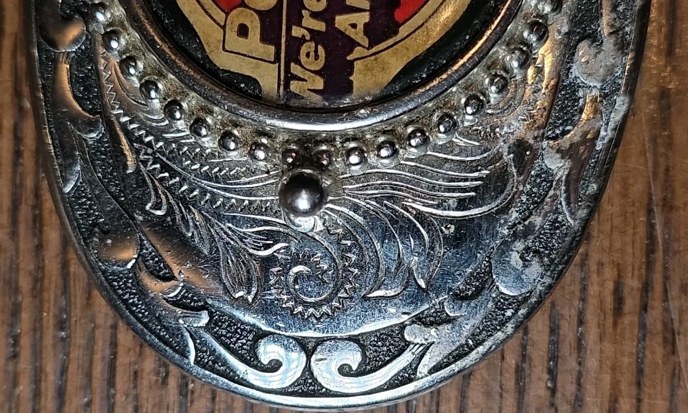 VTG 1983 100 Years Peabody Coal Mining Miners Metal Belt Buckle Indiana Kentucky