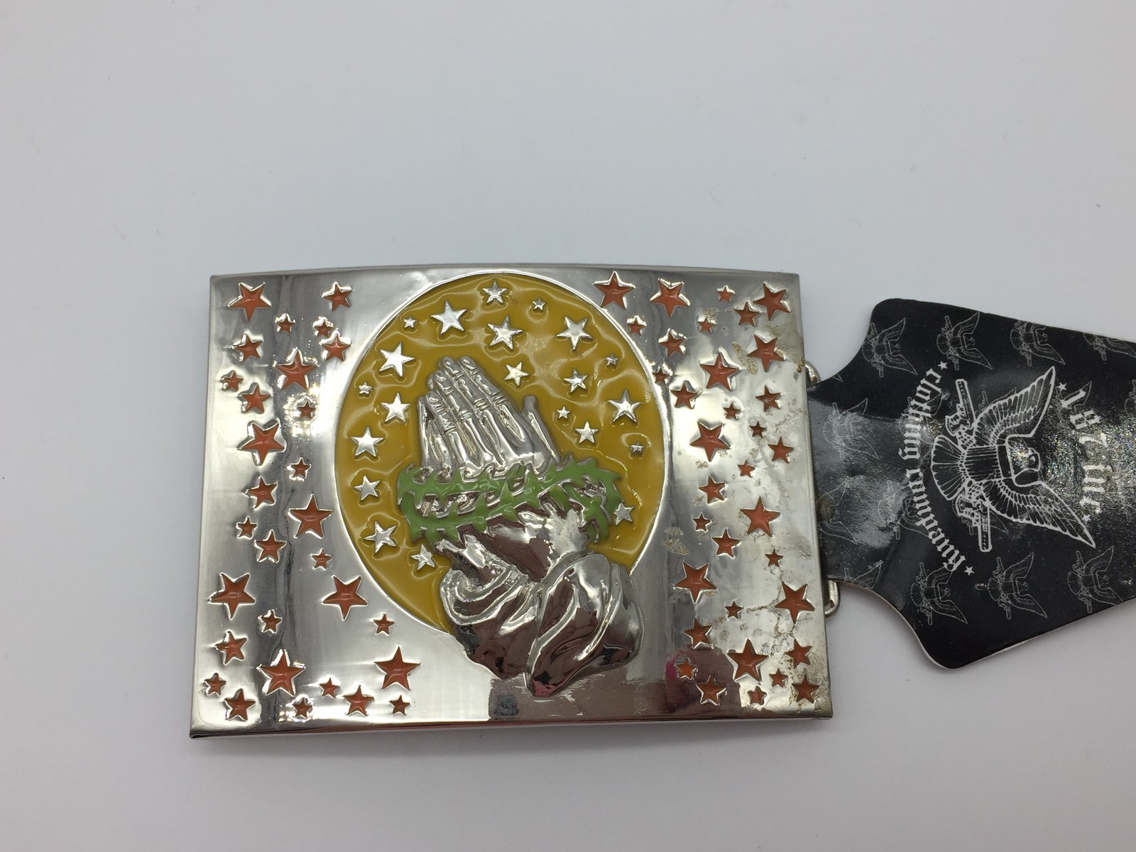 187 Inc Belt Buckle Orange/Yellow/Sliver