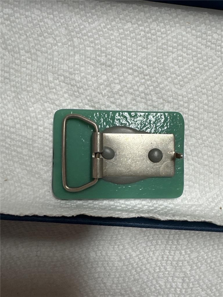 Vintage Green and Black Fish Belt Buckle