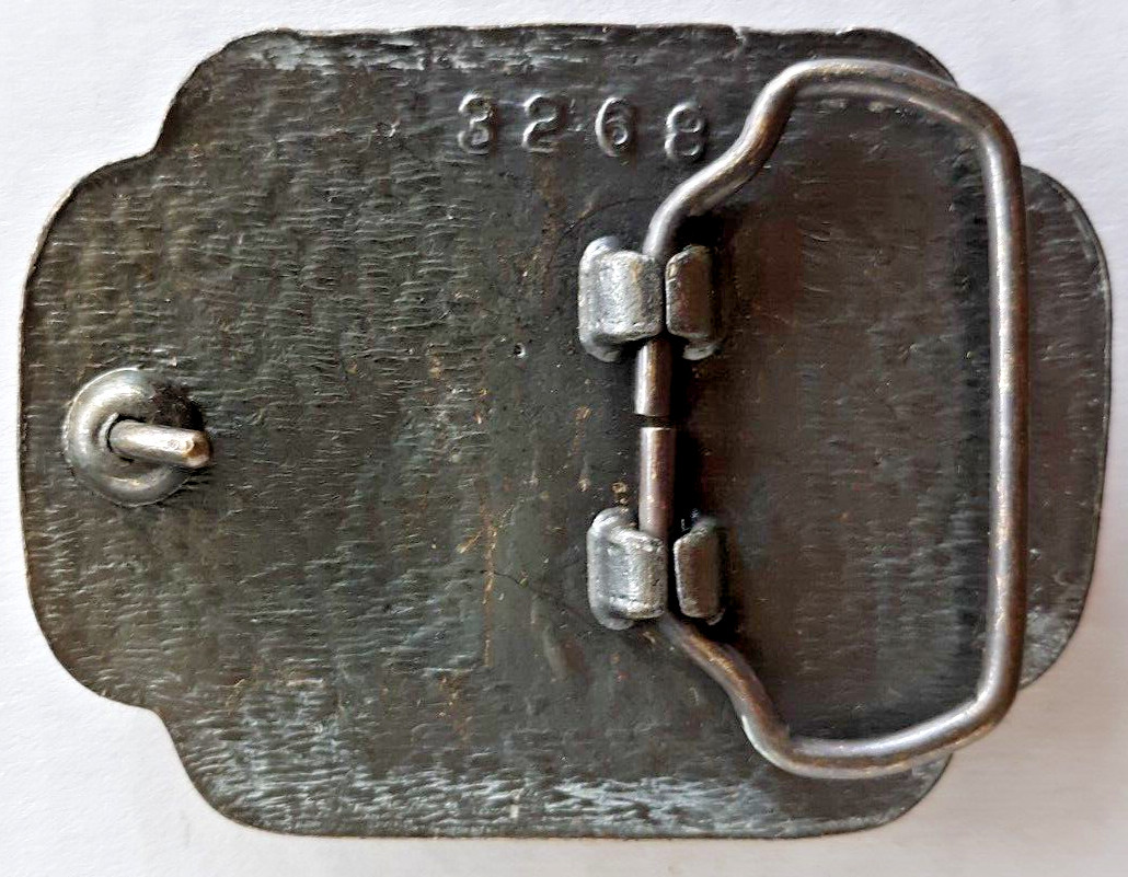 Columbian belt buckle with cannabis marijuana leaf 3&Prime; long unbranded #3268