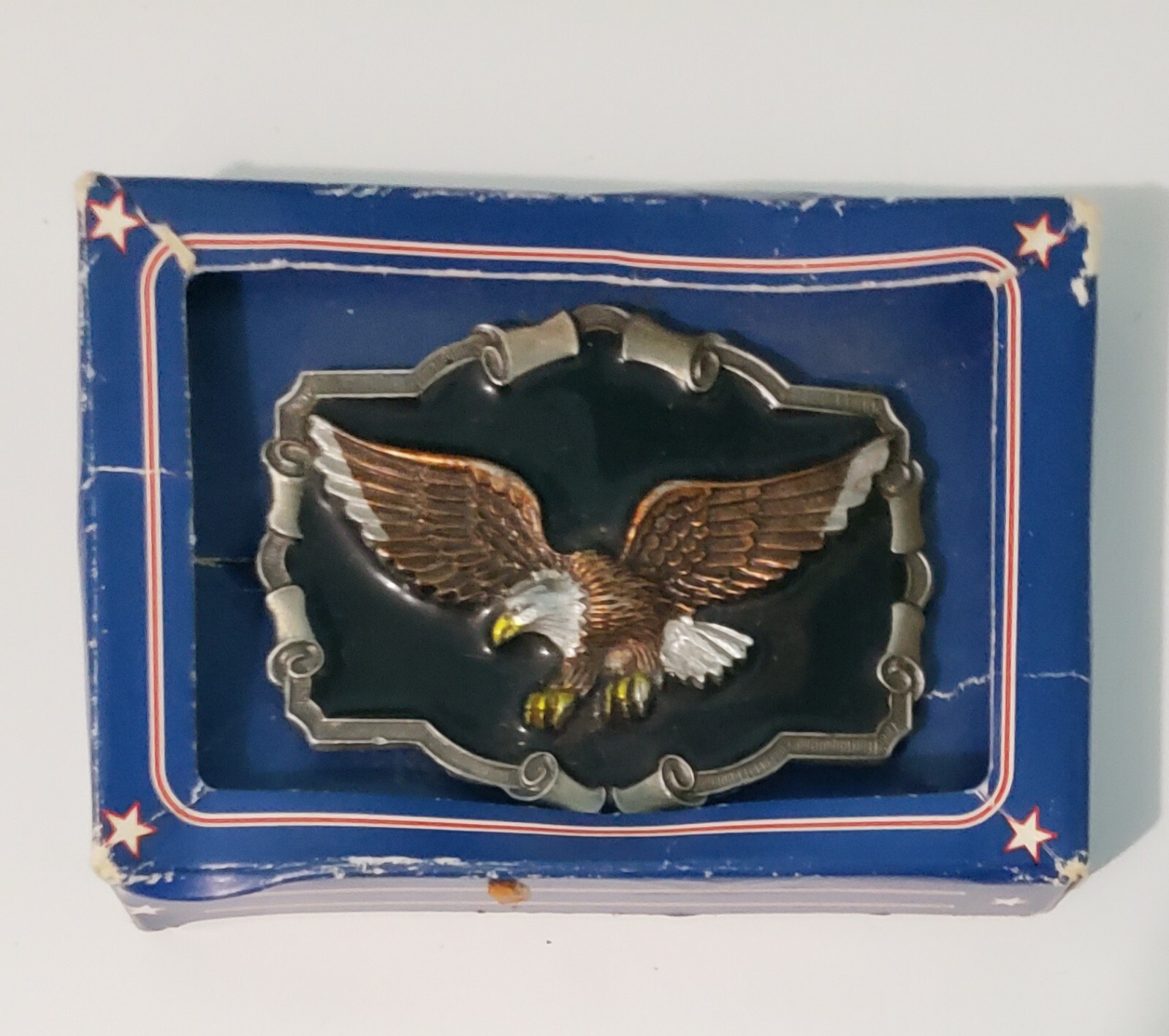 Vintage 1983 The Great American Buckle Co. Eagle Belt Buckle USA Made Numbered