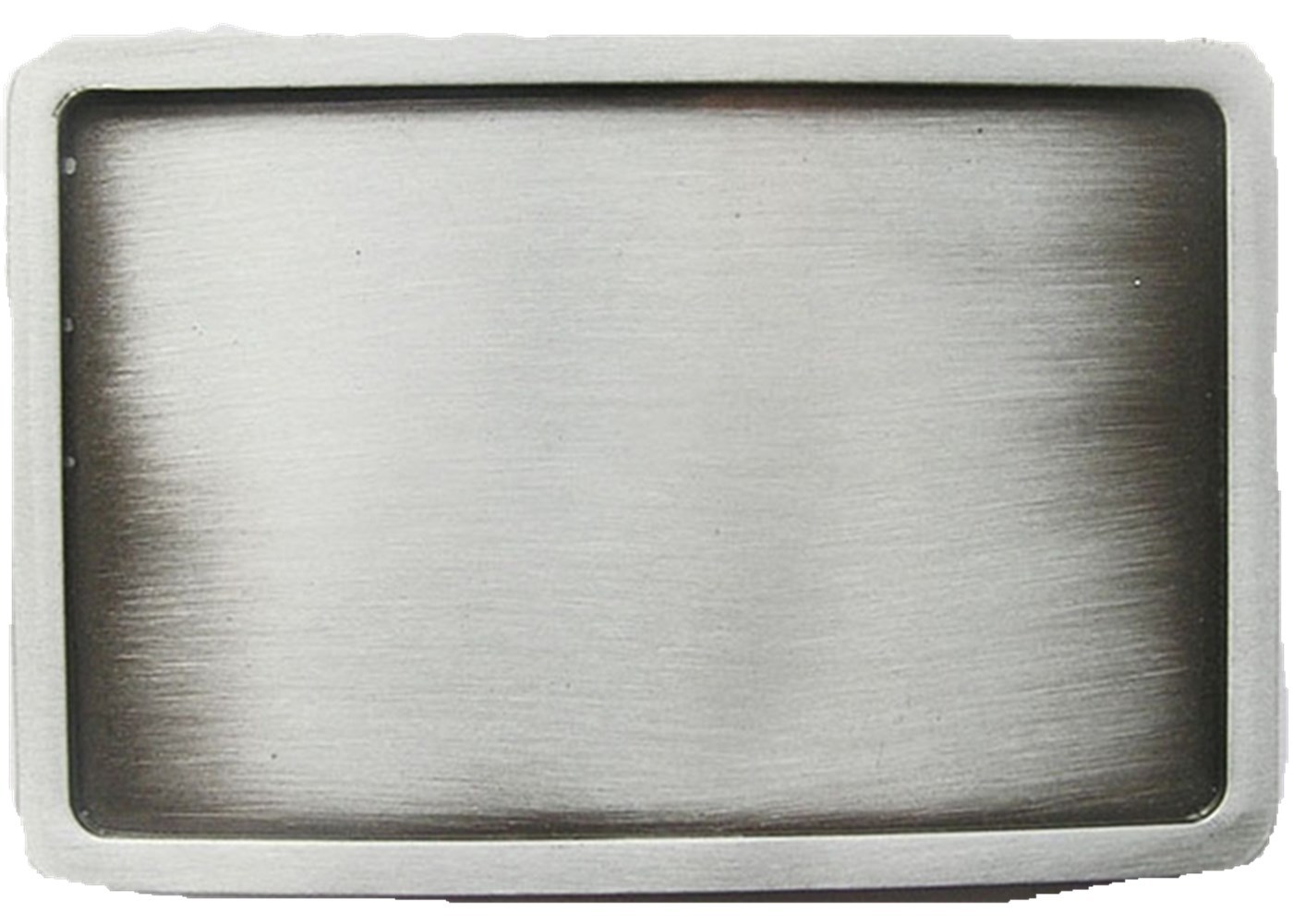 Antique Brushed Silver Rectangle Blank Belt Buckle for Engraving also US Stock