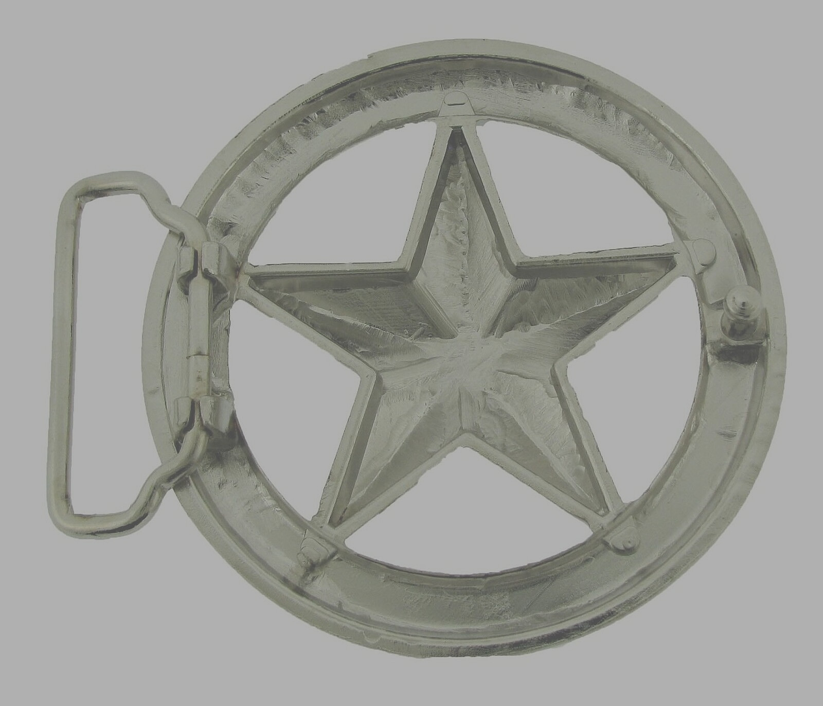 Lone Star Belt Buckle State Texas Bling Star Silver Metal Western Cowboy Cowgirl