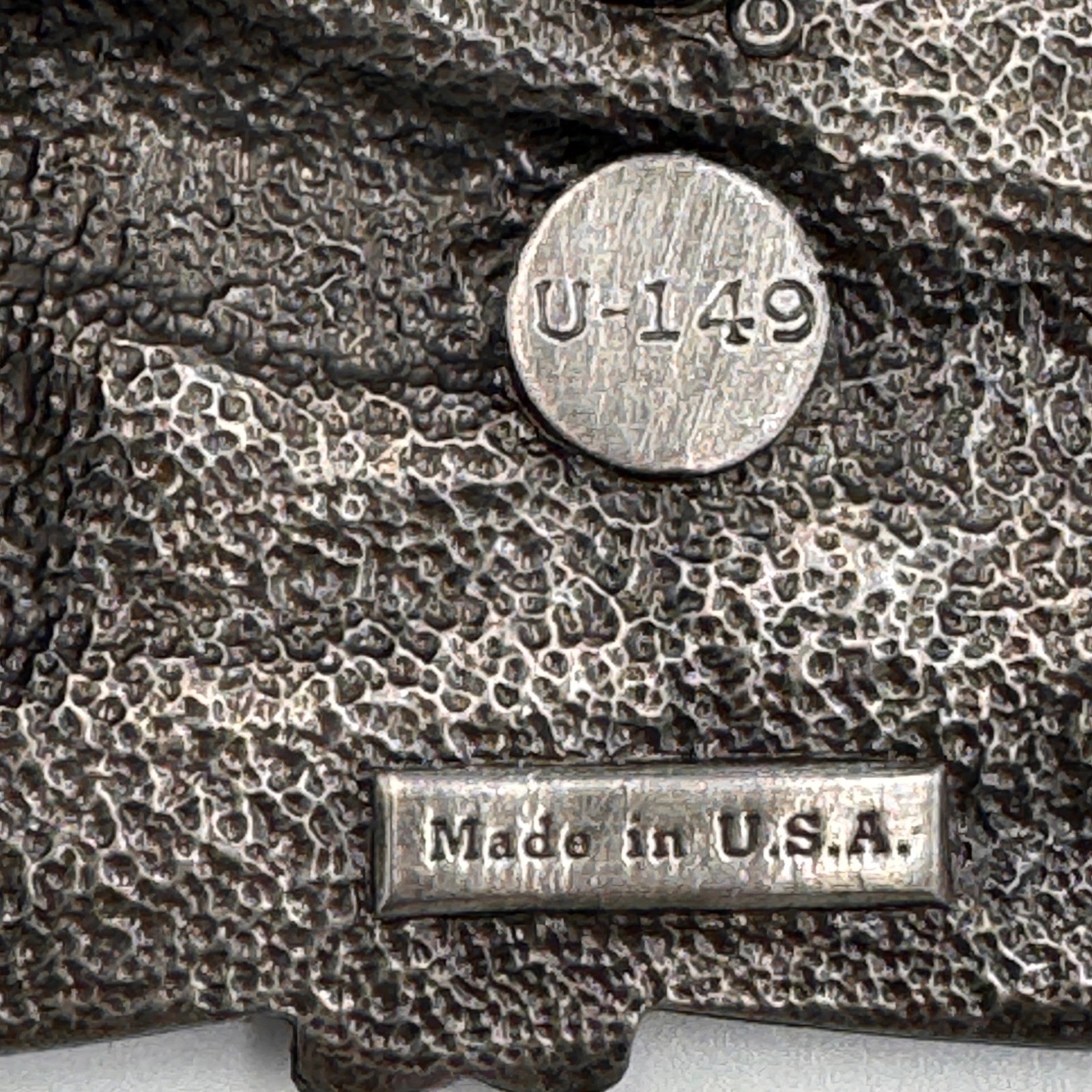 Vintage 1984 Bergamot Brass Works Steam Train Locomotive Belt Buckle U-149 USA
