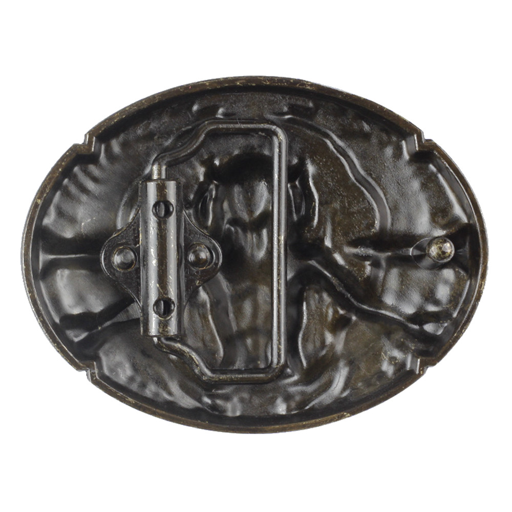Indian Warrior Men&rsquo;s Belt Buckle Western Cowboy Native American (IW-11-G)