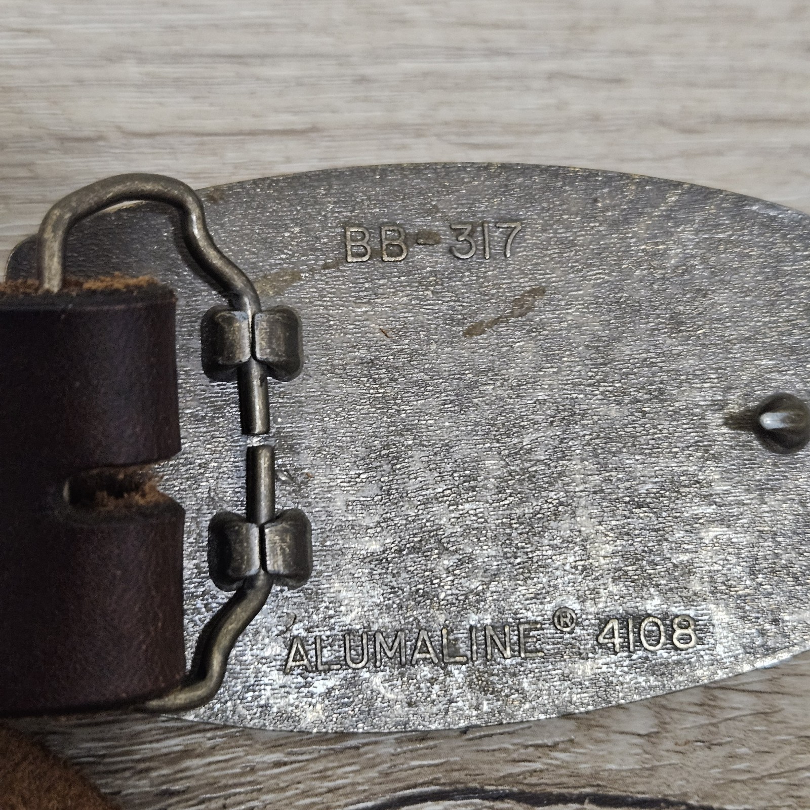 Vtg Harley-Davidson Leather Belt Country Music Buckle Brown Size 30 (READ)