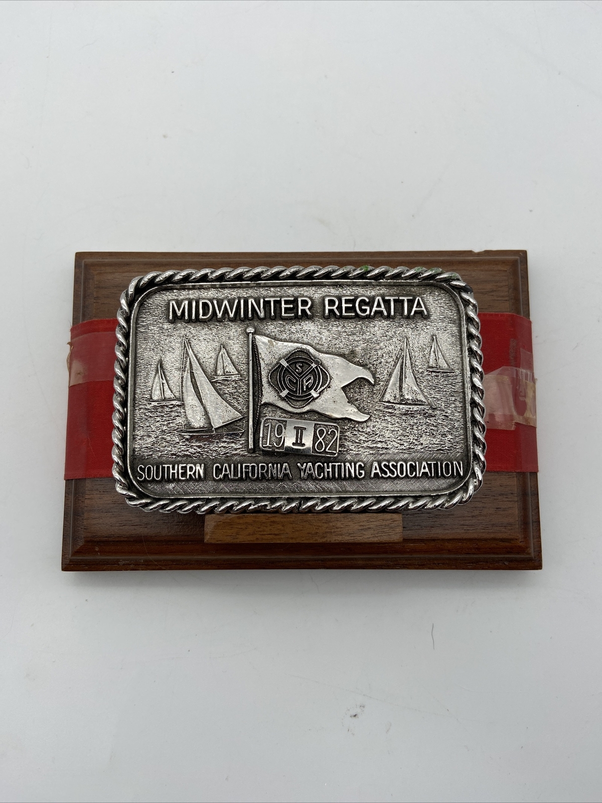 1982 SOUTHERN CALIFORNIA YACHTING ASSOCIATION MIDWINTER REGATTA BELT BUCKLE
