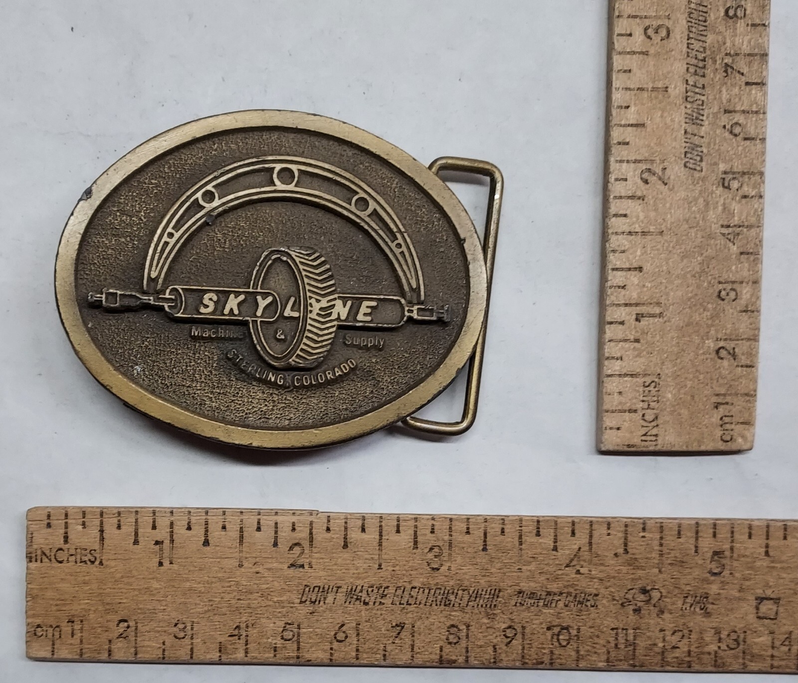 SKYLYNE or SKY LYNE Machine Supply – Sterling, CO – belt BUCKLE – listing #6991
