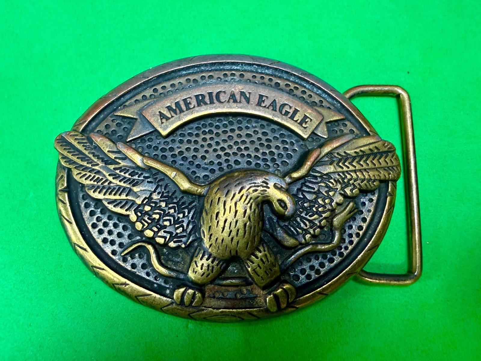 American Eagle Outfitters Spreading Wings Engraved Advertising Promo Belt Buckle