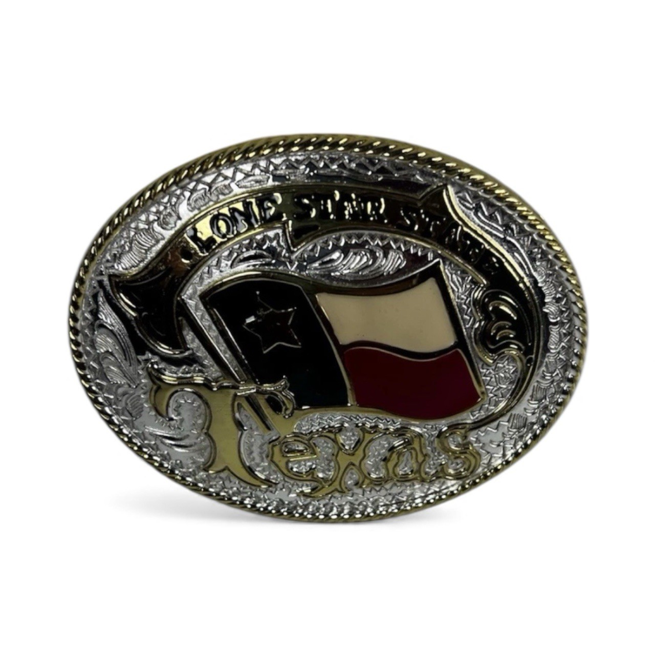 Men’s Texas Flag western belt buckle
