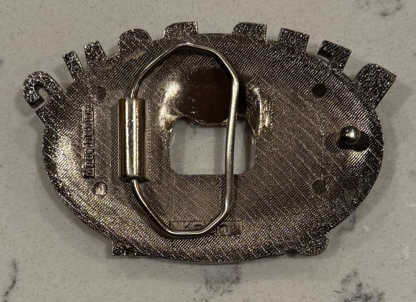 Beer Pong Champ! Vintage Metal Bottle Opener & Belt Buckle by Kalan