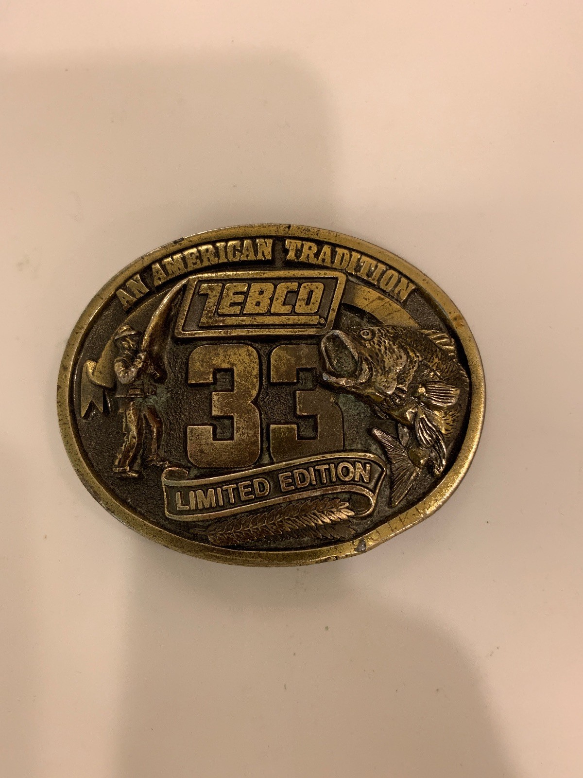 Vintage Solid Brass Lebco Limited Edition Belt Buckle An American Tradition
