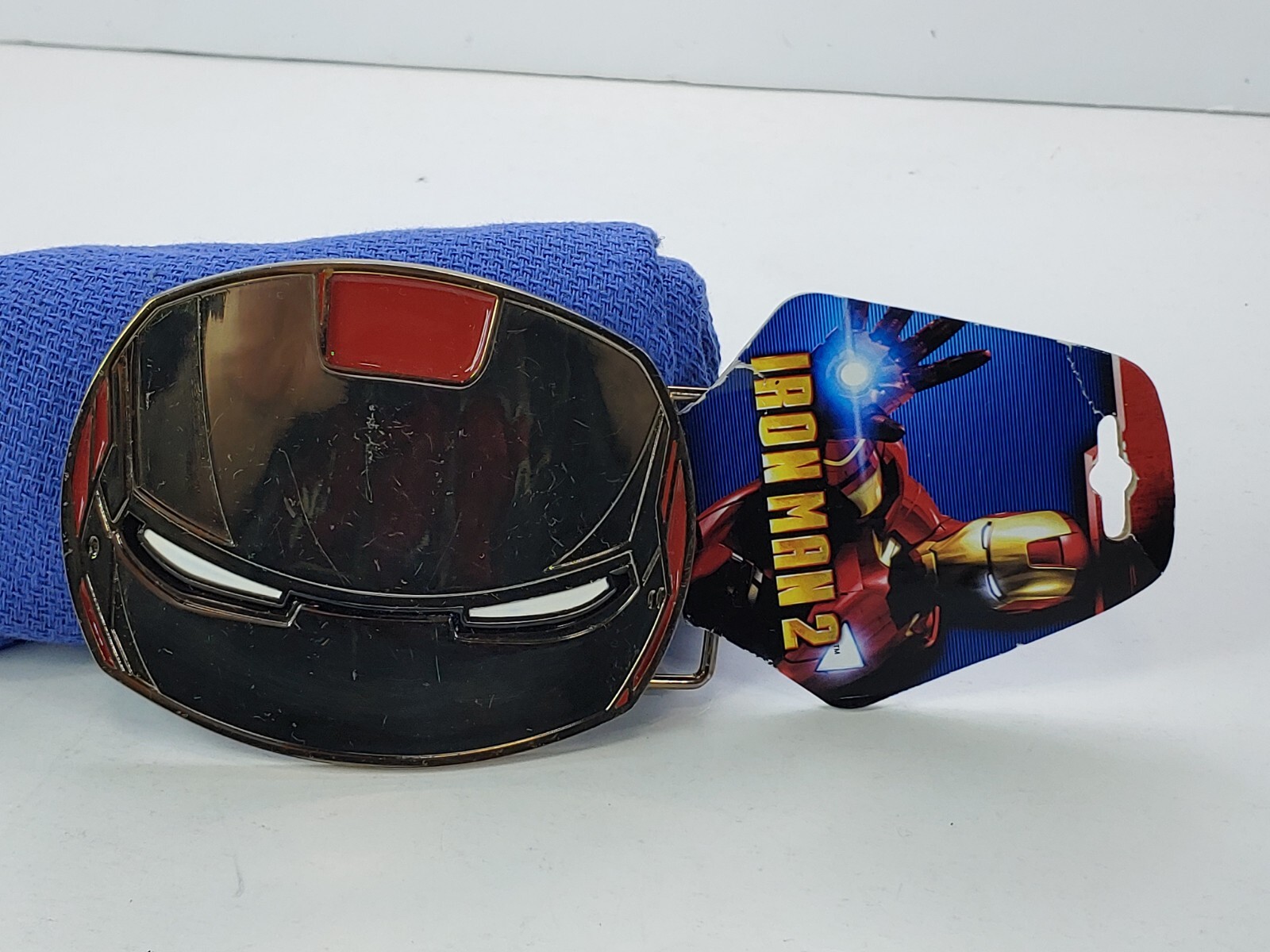 IRON MAN 2 Belt Buckle Full metal HQ NEW cosplay NEW US Seller Shows Scuffs