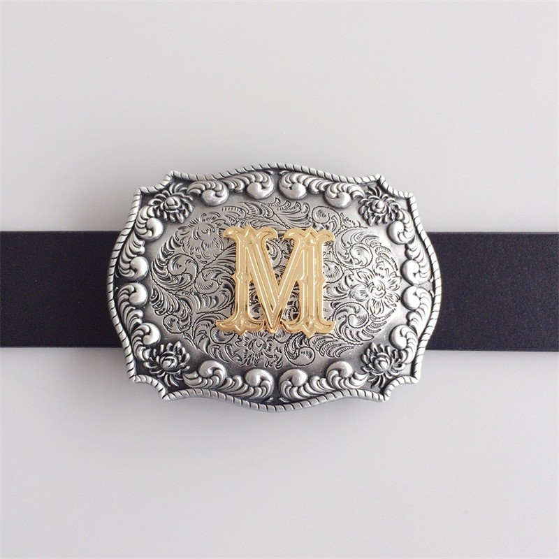 Western Initial Letter M Belt Buckle Gurtelschnalle also Stock in US
