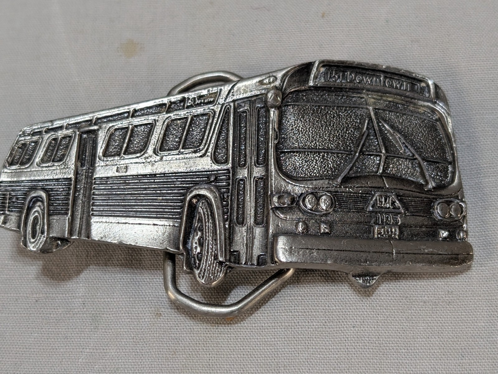 4 Retro Vtg Transportation Bus Belt Buckles. Bergomot Great American Buckle Co.