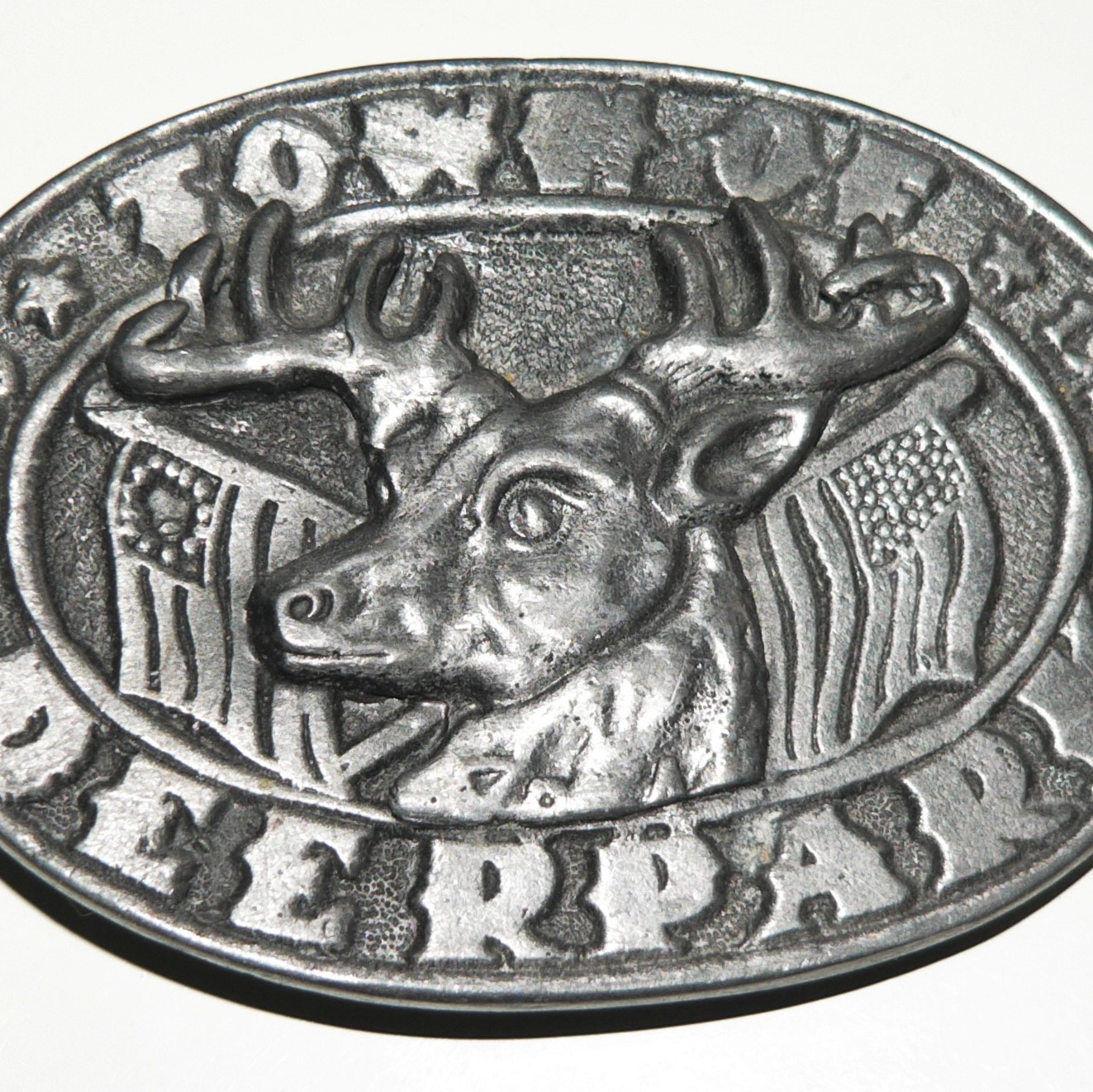 BELT BUCKLE – TOWN OF DEERPARK NY- VGC Textured relief finish. Limited Edition