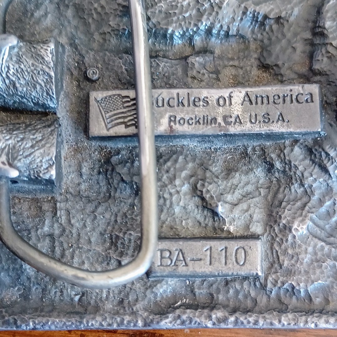 VTG Postal Workers Move the Mail US Postal Service Mailman Belt Buckle enamel
