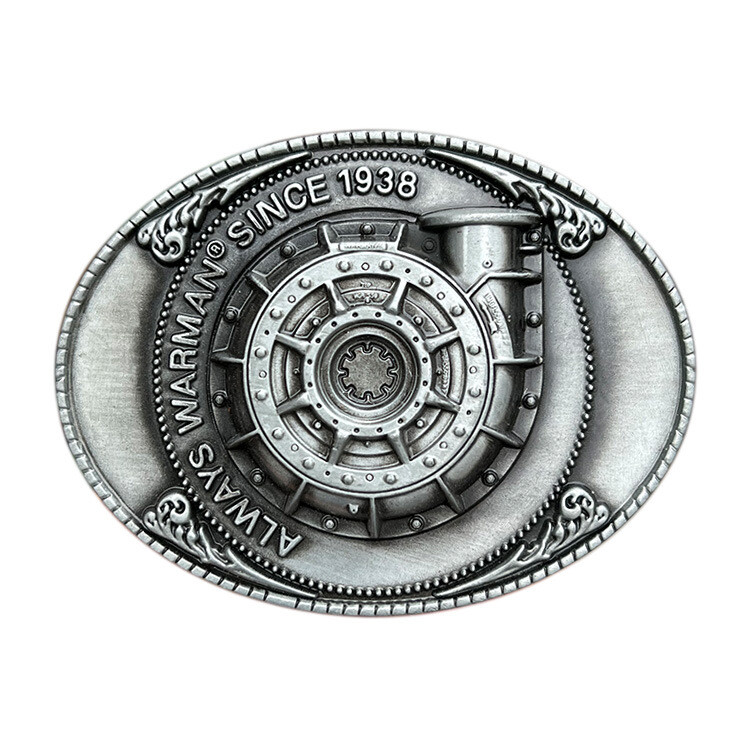 Zinc alloy belt buckle retro western cowboy machinery heart belt buckle