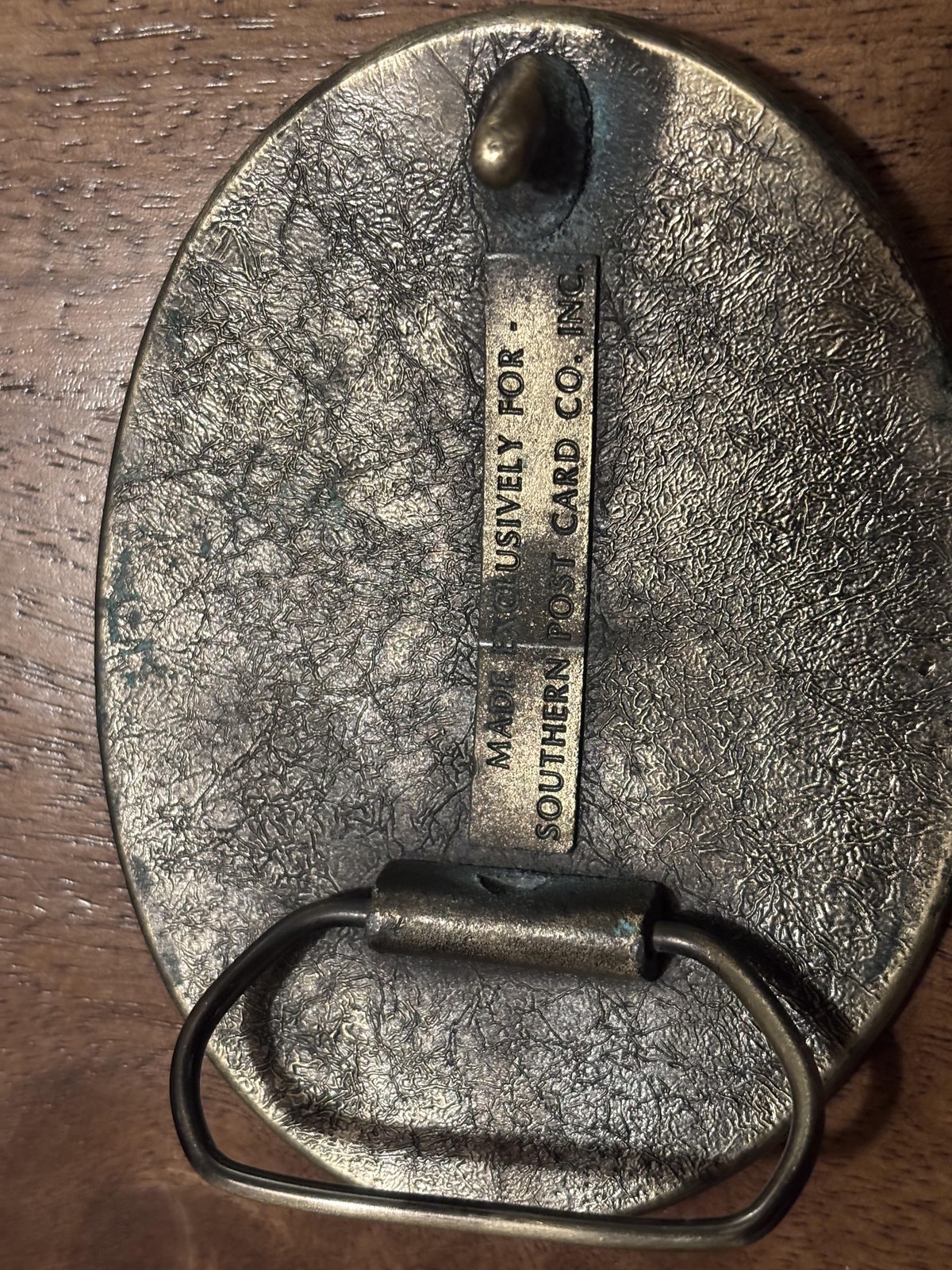 Nashville Belt Buckle Oval Country Music Guitar Banjo Fiddle Brass Tone