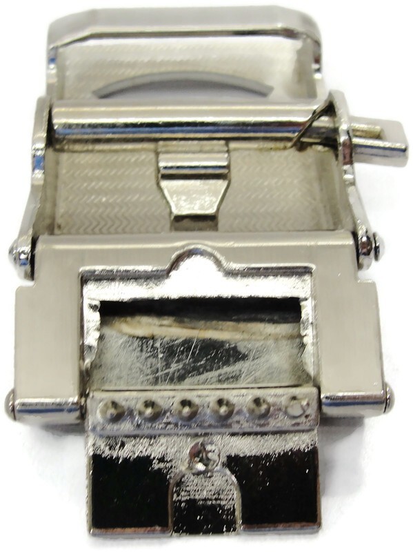 Cam Belt Buckle Casual Silver Tone