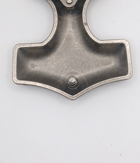 Viking Thor&rsquo;s Hammer Mjolnir Belt Buckle Silver Tone Norse Mythology Accessory
