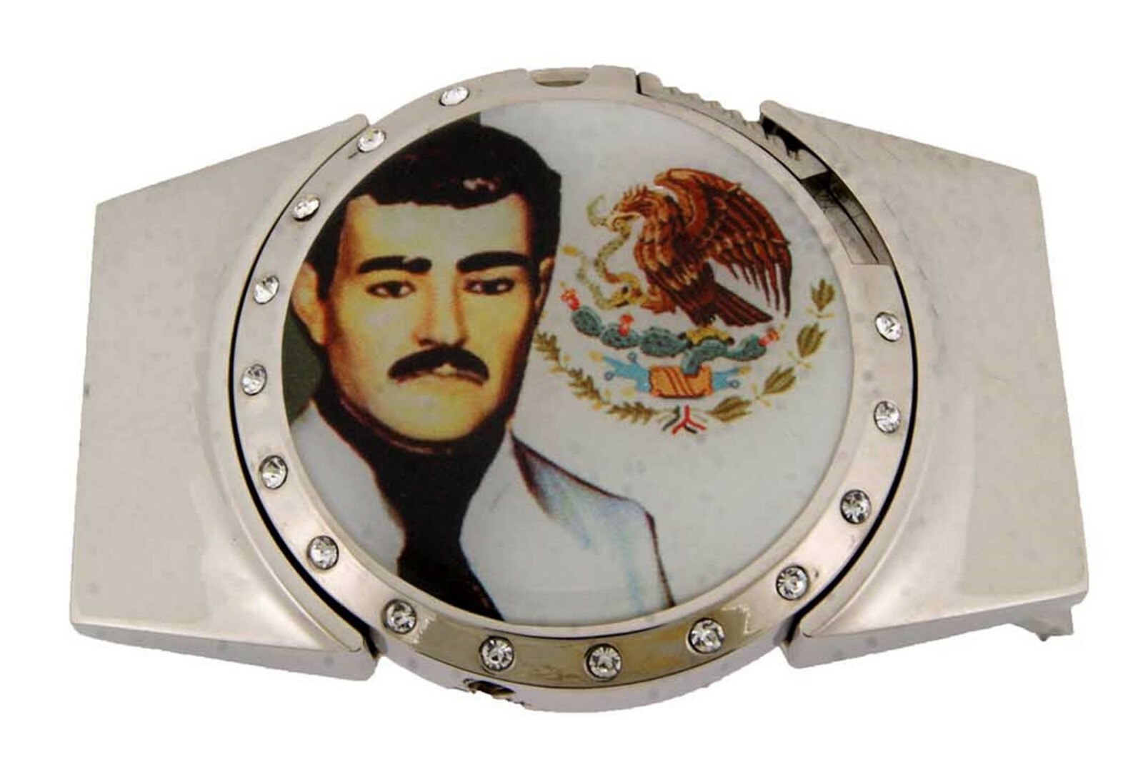 12 Pcs Mexican Azteca Calander Hecho Mexico Malverde Belt Buckles Lighters Metal